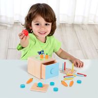 Clasificador de formas 4 en 1 de madera, juego de actividad, juguetes educativos, Cubo de bloques, juguetes Montessori para niños, aprendizaje