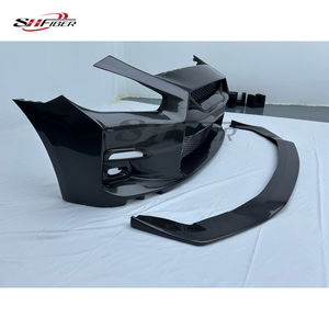 Parachoques Delantero de Fibra de Carbono LB para <span class=keywords><strong>Q70</strong></span>, para Infiniti <span class=keywords><strong>Q70</strong></span> Q70S Y51 2014-2019, Incluye Difusor Delantero - Product Image 5