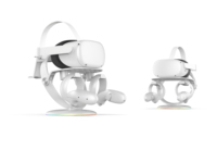Support Aolion Design pour Meta Quest 3, compatible avec Quest 2/Quest 3/PS VR2/Pico4 VR/PS5 VR Headset et manettes tactiles