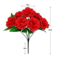 Bouquet de fleurs artificielles en soie multicolores pour la décoration de mariage et de fête, fleurs en soie réalistes, prix d'usine