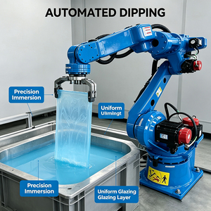 Bras robotisé de trempage pour la fabrication de coques en <span class=keywords><strong>sol</strong></span> de silice pour atelier de fonderie de précision - Product Image 3