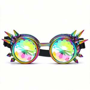 Gafas de Sol con Lentes Difractadas Coloridas de Moda, Personalizables con Logotipo, Gafas Caleidoscopio Steampunk - Product Image 4