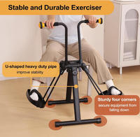 Mini stepper, vélo d'exercice à pédales pour personnes âgées, équipement d'exercice pour les bras, les jambes, les mains et les genoux, appareil d'exercice à domicile