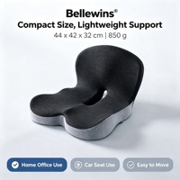 Coussin en mousse à mémoire de forme intégré Bellewins pour siège et dossier, protection du coccyx, soutien pour la position assise