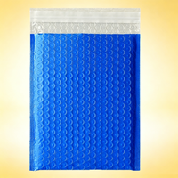 Enveloppes à bulles co-extrudées épaissies en polyéthylène mat bleu marine, film PE auto-adhésif, emballages personnalisés