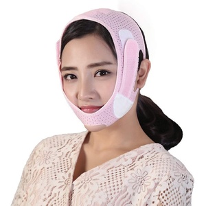 Tali Pelangsing Wajah Sabuk Dagu Ganda, Bisa Disesuaikan Garis V Mengangkat Tali Dagu Bernapas Ultra-tipis Perban Wajah Tidur - Product Image 1