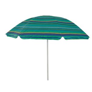 Ombrellone da Spiaggia TNT 180 cm Assortito con Palo in Acciaio per Protezione Solare al Mare - Product Image 1
