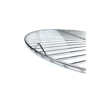 Grille de barbecue ronde en acier inoxydable robuste DaS avec trépied pour cuisson au charbon de bois en plein air, camping, pique-nique