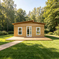 Casa Contenedor Expandible de Lujo con Techo Plano, Villa Móvil Modular Prefabricada Moderna con Interior Moderno