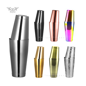 550ml + 750ml (18oz + 25oz) en acier inoxydable droit Boston Cocktail <span class=keywords><strong>Shaker</strong></span> Tin to Tin Set - Product Image 1
