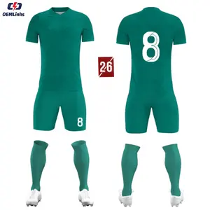 高品质女足球服个人设计足球男装套装足球服