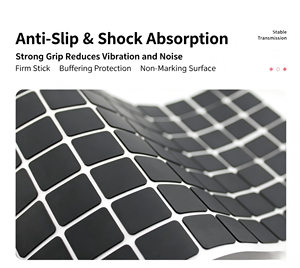 Custom Molded Silicone Mat/ring <b>Adhesive</b> Back Liner Resistant to High Temperature Sliding Andshock Relief - Product Image 5
