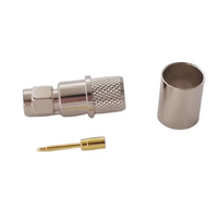 Câble d'antenne électrique RG213 étanche haute performance avec connecteur coaxial RF à sertir mâle SMA