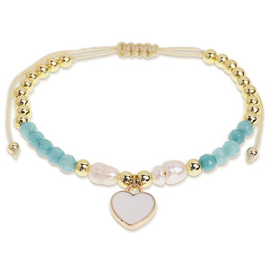 Pulsera <span class=keywords><strong>de</strong></span> <span class=keywords><strong>la</strong></span> <span class=keywords><strong>Amistad</strong></span> con Cuentas <span class=keywords><strong>de</strong></span> Oro <span class=keywords><strong>de</strong></span> 18k, Dije <span class=keywords><strong>de</strong></span> <span class=keywords><strong>la</strong></span> Virgen María Madre <span class=keywords><strong>de</strong></span> <span class=keywords><strong>Dios</strong></span>, Perla <span class=keywords><strong>de</strong></span> Agua Dulce, Joyería para Mujer, <span class=keywords><strong>Regalo</strong></span> - Product Image 2