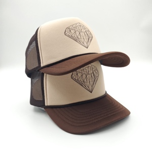 Gorra trucker vintage estilo OTTO de espuma con logo personalizado impreso, alta calidad OEM, MOQ bajo, gorra snapback de 5 paneles con malla trasera para hombre - Product Image 5