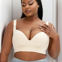 Wholesale Female Lady Underwear Oversized Large Size 42 Bras Pushup Bra for Women Wholesale 40 Size Wire Free Big Plus Size Bra
