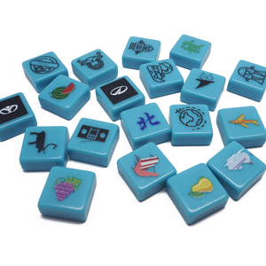 ลูกบาศก์สี่เหลี่ยมขนาดเล็กทึบทำจากพลาสติกทึบแสงตามสั่งขนาด1.9*0.9ซม. จากเยอรมันอุปกรณ์เสริม<span class=keywords><strong>เกม</strong></span>กระดาน <span class=keywords><strong>Azul</strong></span> ว่างเปล่า - Product Image 3