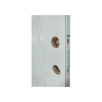 Porte en acier interne résistante au feu rentable de porte double blanche solide de vente chaude pour l'application extérieure pour les chambres à coucher