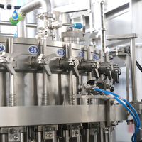 Machine de remplissage à contre-pression industrielle 4000-10000 BPH à 40 têtes pour bouteilles en verre/plastique, boissons et eau automatiques