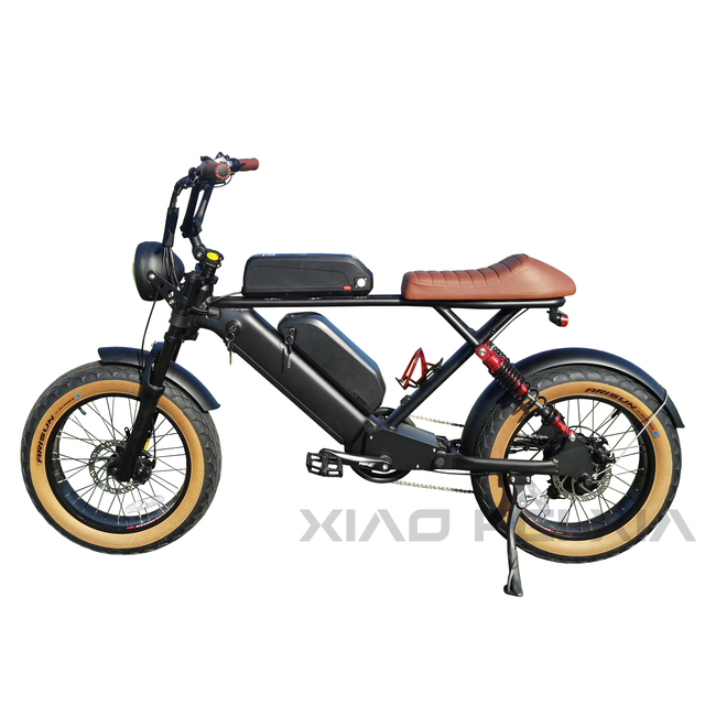 Electric Mountain Bike 60km Range Aluminum Alloy Frame 20" 4.0 Fat Tire 48V  Brushless Motor 15AH Lithium Battery
