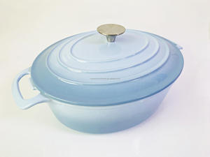 Casserole peu profonde <span class=keywords><strong>en</strong></span> <span class=keywords><strong>fonte</strong></span> Offres Spéciales émaillée marmite de cuisine pour four hollandais avec couvercle - Product Image 2