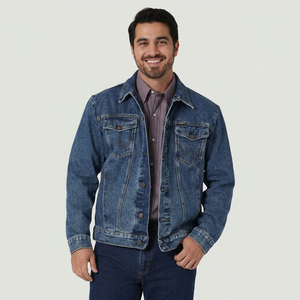 Low MOQ Custom Made Plain <b>Men</b> <b>Denim</b> <b>Jacket</b> for Sale Wholesale Best Supplier New Stylish <b>Men</b> <b>Denim</b> <b>Jackets</b> in Low MOQ - Product Image 1