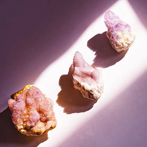 Natural Fengshui crudo cuarzo cristal racimo amatista violeta Cactus cristal RACIMO - Product Image 5