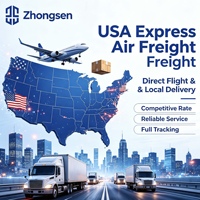 Expédition aérienne Chine-USA, solution de fret sans coupure, service logistique de ramassage à la porte avec transit rapide