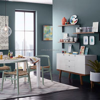 Armoire de luxe en bois massif, meuble de salle à manger moderne, buffet, pieds en chêne massif, table de buffet