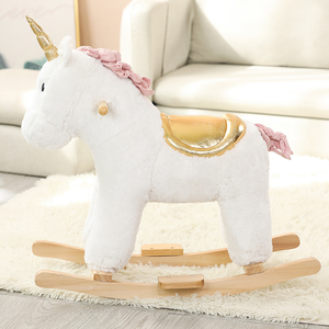 Venta Directa de Fábrica, Caballo Balancín de Peluche Estilo Unicornio - Product Image 3