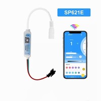 SP621E Mini Controlador LED de Atenuador de Música para Luces de Tira de Píxeles Direccionables WS2811 WS2812B IC, 1 Unidad, 2 Unidades, 2 Unidades