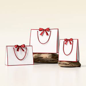 Sacs en papier recyclables pour l'achat de vêtements en Europe, emballages de luxe, sacs en carton, durables, réutilisables, taille personnalisée, votre propre logo - Product Image 2