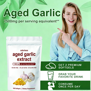 OEM熟成ニンニクエキスソフトジェルカプセル 180粒/袋 大人向け免疫サポート 熟成ニンニクエキスソフトジェル - Product Image 4