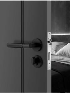 Poignée de porte <span class=keywords><strong>en</strong></span> bois moletée Poignées de porte <span class=keywords><strong>en</strong></span> aluminium noir de vente chaude avec insert <span class=keywords><strong>en</strong></span> acier à prix compétitif - Product Image 4