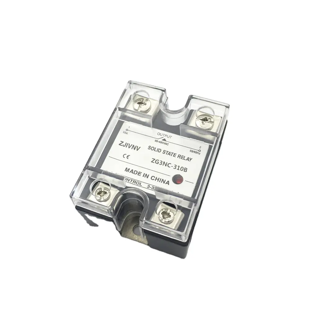 Harga Bagus Relay Solid State Gaya Menarik Kontrol DC Arus Beban AC: 10A, Tegangan Beban: 24-480VAC, Tegangan Kontrol: 3-32VD