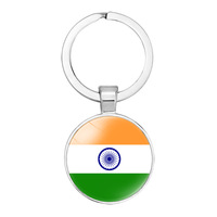 Llaveros personalizados con banderas nacionales de varios países asiáticos, decoración personalizada, llaveros, llavero de Palestina