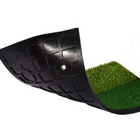 Tapis de golf miniature YGT A60 pour l'intérieur et l'extérieur, gazon artificiel avec trous de tee en caoutchouc pour l'entraînement