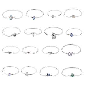 Pulsera de Plata de Ley 925 Original de Lujo con Incrustaciones de Circonita para Damas y Niños, Regalo para Fiestas - Product Image 5