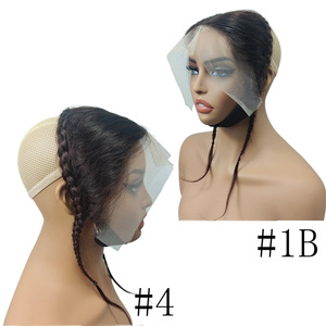 Peluca transparente de <span class=keywords><strong>cabello</strong></span> virgen chino trenzado frontal 13x4 para mujer, estilo de <span class=keywords><strong>dos</strong></span> hebras retorcidas, con textura natural HD pequeña y calpa realista. - Product Image 2