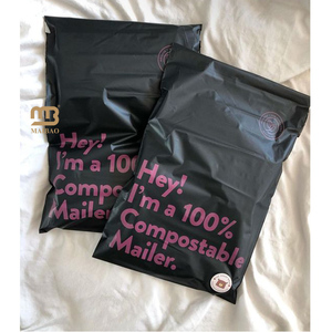 <strong>Printed</strong> Waterproof Matte Black Courier <strong>Envelope</strong> <strong>Custom</strong> Poly Mailer Bag for <strong>Mailing</strong> Packaging Polymailer Shipping Bags with logo - Product Image 3