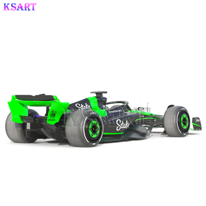 Escultura de Coche de Carreras de Fibra de Vidrio Personalizada, Modelo 3D F1 <span class=keywords><strong>Sauber</strong></span> C44 2024, Escultura de Resina, Decoración Artesanal - Product Image 3