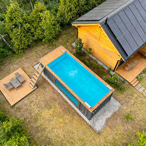 Piscina de Natación Elevada de Fibra de Vidrio de Primera Calidad, Personalizada, Grande, para Exteriores, Resistente a los Rayos UV y a las Grietas - Product Image 3