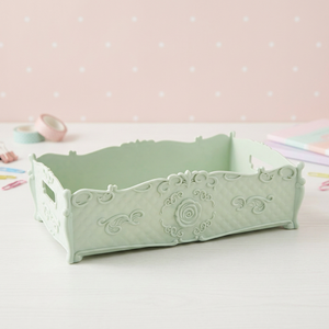 Rectangular <b>Vintage</b> Floral Carved Tissue <b>Box</b> Multifunctional Decorative Office Napkin Holder Organizer - Product Image 4
