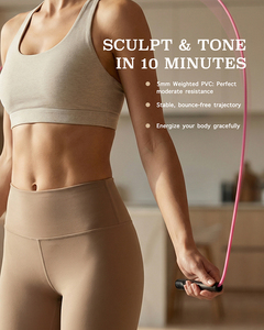 Скакалка YUEDONG F-201, профессиональная, портативная, из ПВХ, для фитнеса и тренировок, с регулируемой скоростью/длиной, с нескользящими ручками - Product Image 3