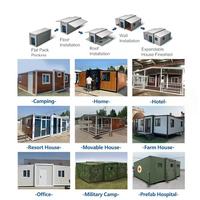 Maisons conteneurs multifonctionnelles en panneaux sandwich préfabriqués en acier - Éco-responsables, alimentées à l'énergie solaire, durables pour écoles, salons et parcs