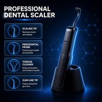 Détartreur ultrasonique de qualité supérieure, quatre têtes, étanche, base de rangement universelle, appareil électrique sans fil en plastique