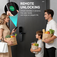 Serrure intelligente WiFi UIELOCK, dernier design, alimentée par batterie, personnalisable, serrure électronique intelligente de classe C pour bois/acier, application Tuya
