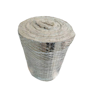 Rouleau de laine de roche isolante en aluminium à prix abordable pour conduits, murs et toitures - Product Image 1
