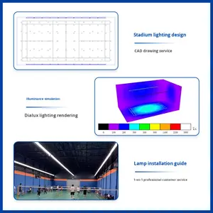 इनडोर नेतृत्व वाली गेंद अदालत लाइट एंटी-ग्लेयर हनीमून कंघी ग्रिड लैम्पशेड बास्केटबॉल कोर्ट टेनिस कोर्ट टेनिस कोर्ट विशेष प्रकाश - Product Image 2