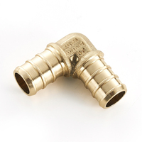 Raccords PEX 1/2 pouce Coude à 90 degrés Raccord à sertir 1/2 pouce PEX F1807 à 1/2 pouce PEX F1807 Adaptateur en laiton sans plomb
